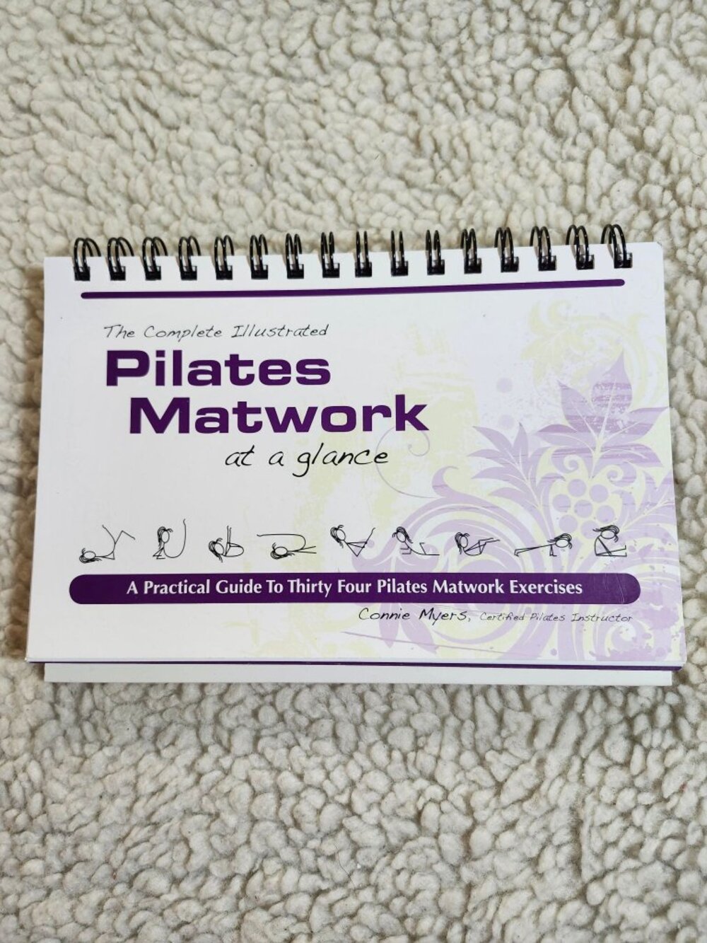 Pilates Matwork at a glance Flip Chart Connie Myers Exercise Guide Portable